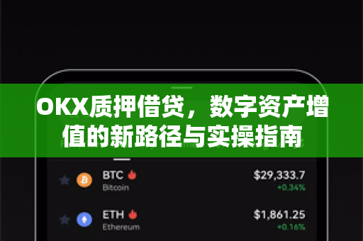 OKX质押借贷，数字资产增值的新路径与实操指南